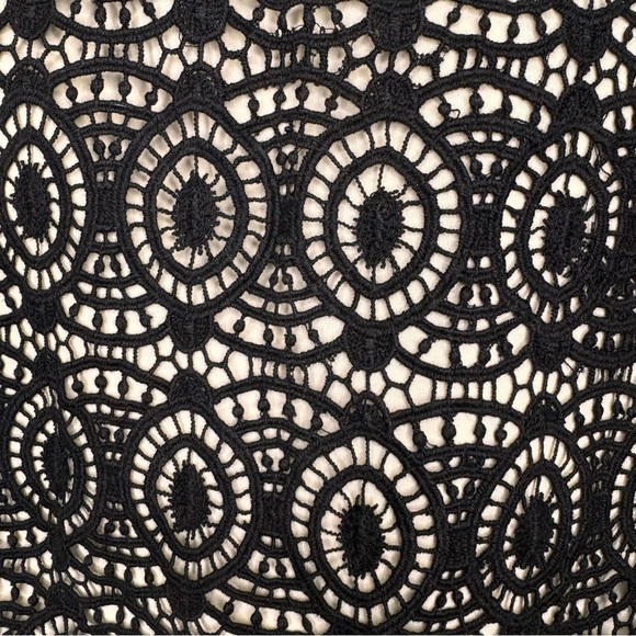 Club Monaco Black Lace Mini Skirt Size 10 Feminine - Picture 3 of 6